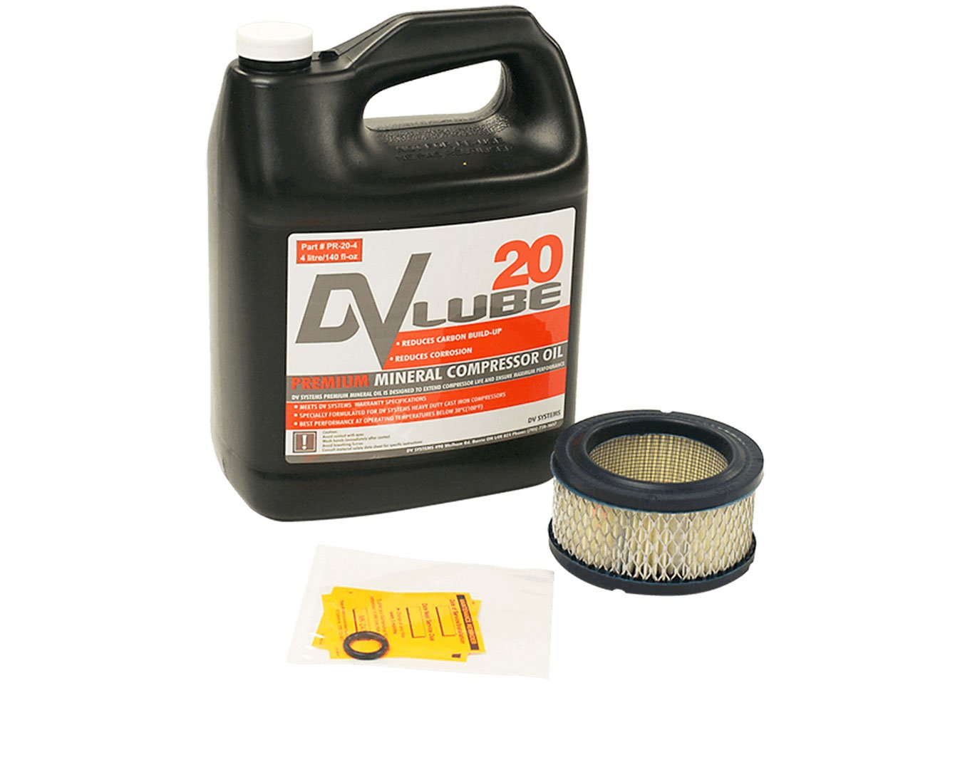 thumbnail image 2 of EMAX Air Compressor Maintenance Kit - Oil & Filters For 5HP-10HP Piston Compressors EFKIT026AS 2 of 11